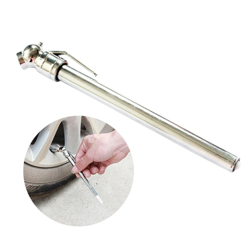 

2pc Tire Pressure Pen Silver Auto Car Vehicle Instant Accurate Gauge Portable Design