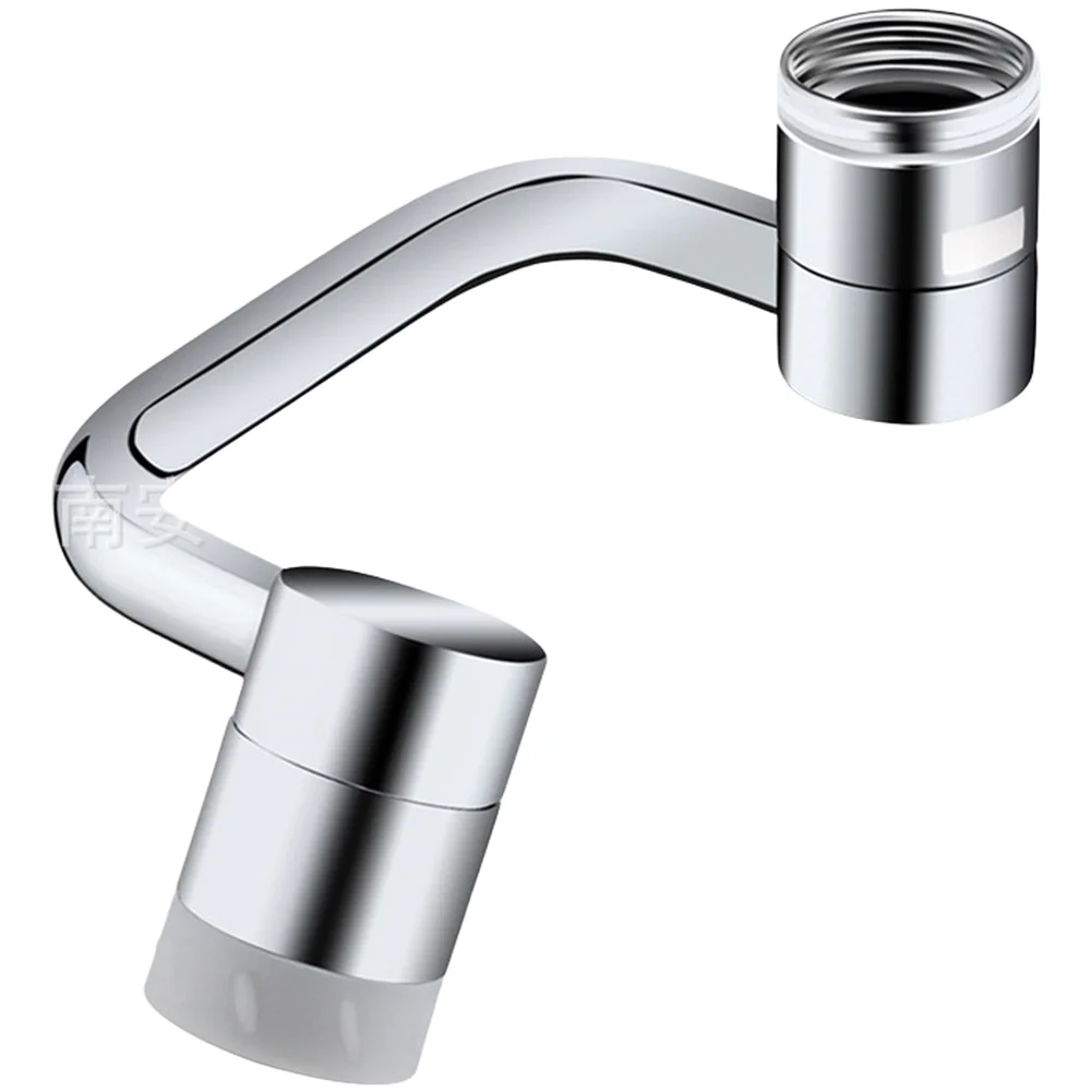 Dual Spray Faucet Extender with Swivel Arm and Oxygen Enriched Bubbles for Splash Rinsing and Standard Faucet Fit