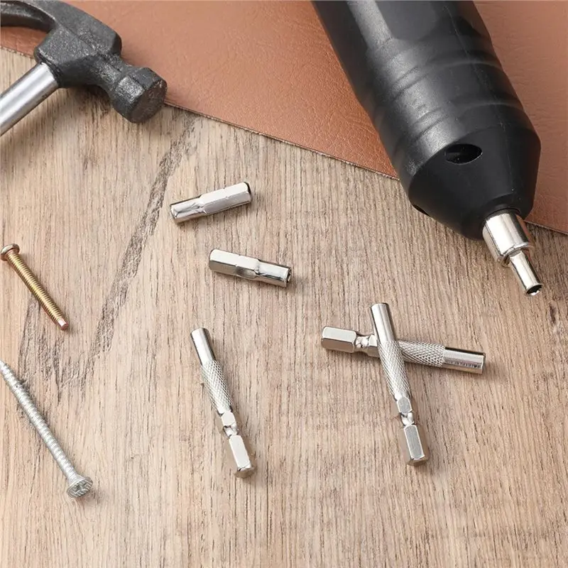 ABZV-Magnetic,1/4 To 4Mm Hex Screw Driver Bit Adapter(6 PCS), 1/4 To 4Mm Bit Converter For Bits Set