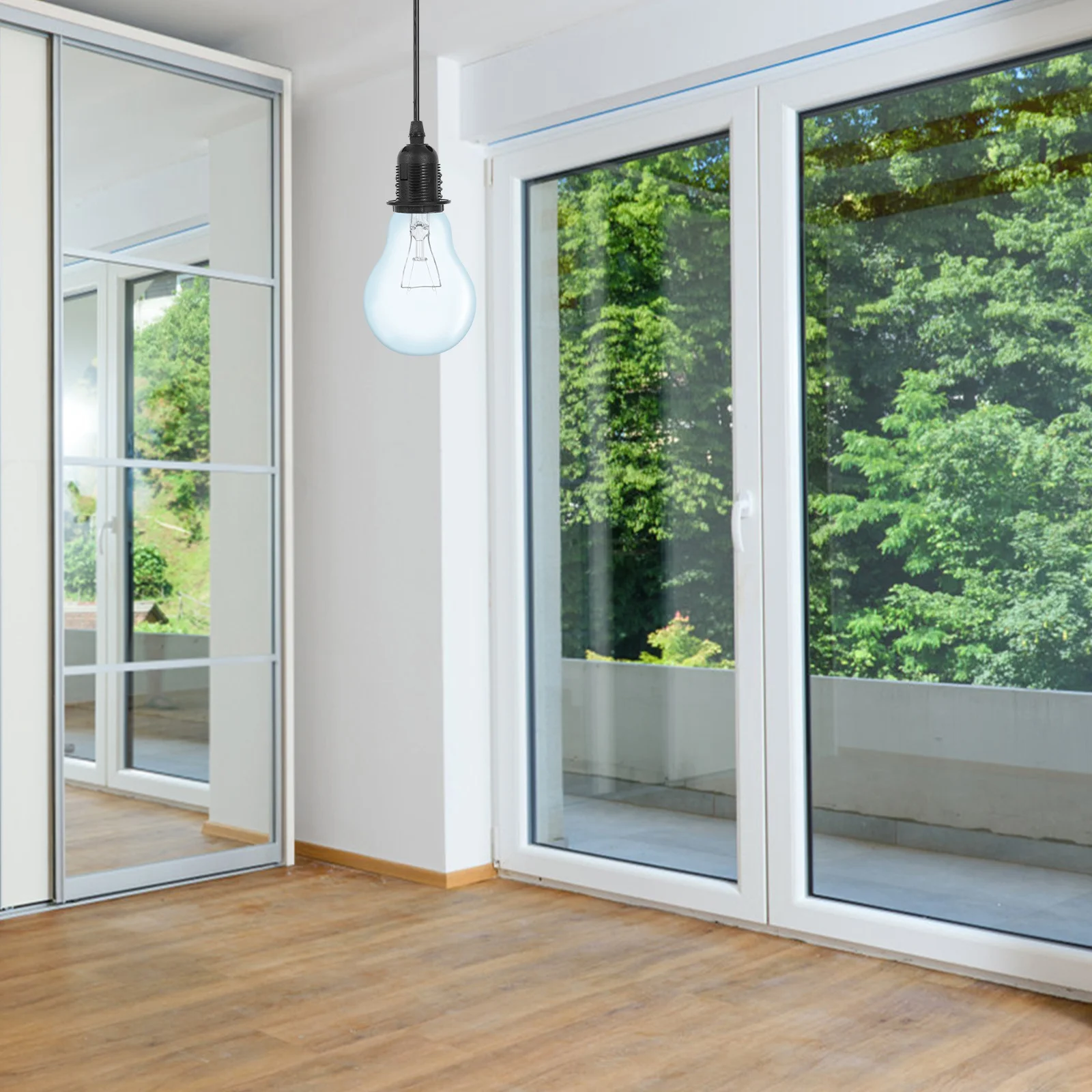 

1Set Light Socket Screw Base Lamp Holder High Temperature Resistant Durable Compatible with Various Light Bulbs