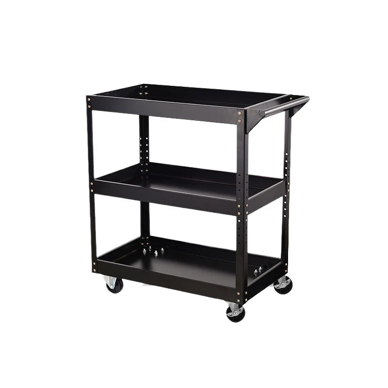 

Maintenance trolley Mobile three-layer trolley parts cart Auto repair, shelf layer