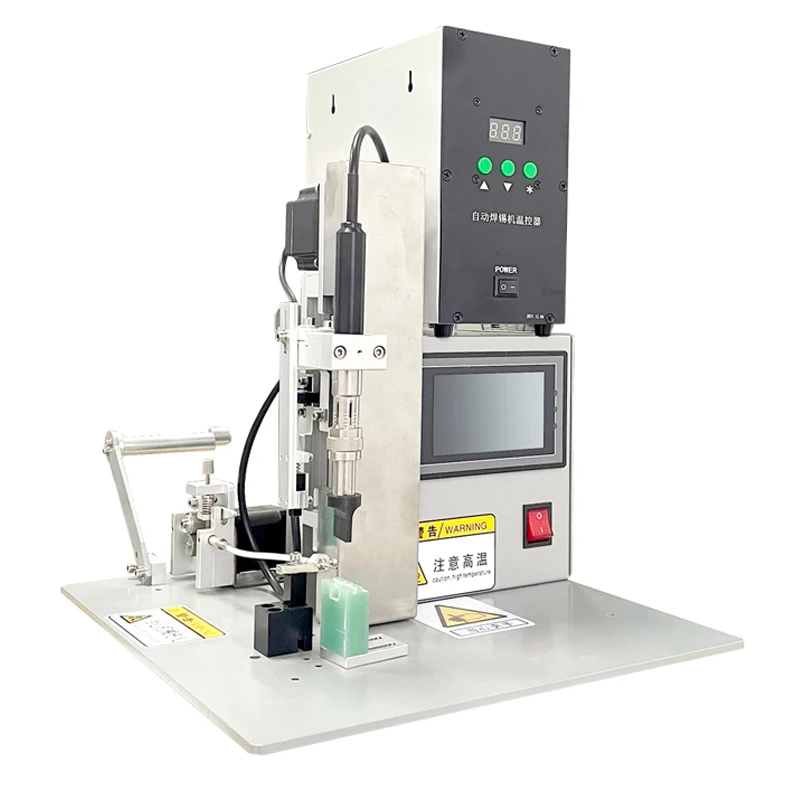 Pneumatic semi-automatic wire welding machine for butt soldering of wire harnesses, switch terminals, plugs, motors, USB, etc.