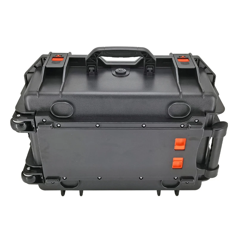 Pull Rod Toolbox Waterproof Plastic Handheld Toolbox Multifunctional Portable Tool Case Tough Build Toolboxes with Lock Hole