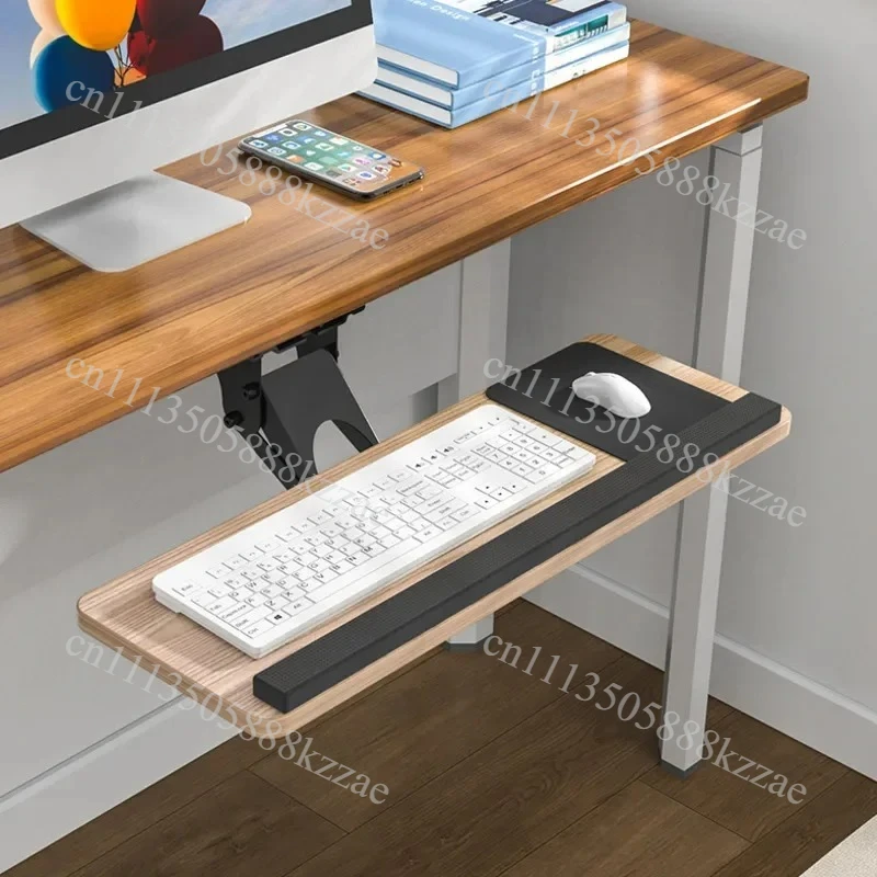 Keyboard Stand Desktop Computer Tray with Mouse Rotating Bracket Extended Drawer with Slide Rail Adjustable Keyboard Tray