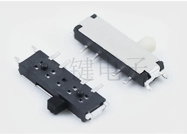10pcs or 20pcs or 50pcs DC 50V 0.3A On/Off/On 3-Position 8-Pin DPDT Mini SMD SMT Slide Switch 10mm X 3mm MSK-13C01