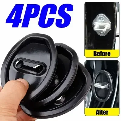 Car Door Lock Buckle Silicone Cover Door Shock Absorber Cushion Universal Thickened Waterproof Anti-collision Protection Pad