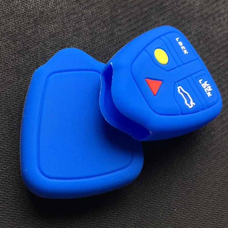 5 Buttons Silicone Replacement Car Key Case shell cover for Volvo S40 S60 S70 S80 XC90 XC70 V40 V70 5button key