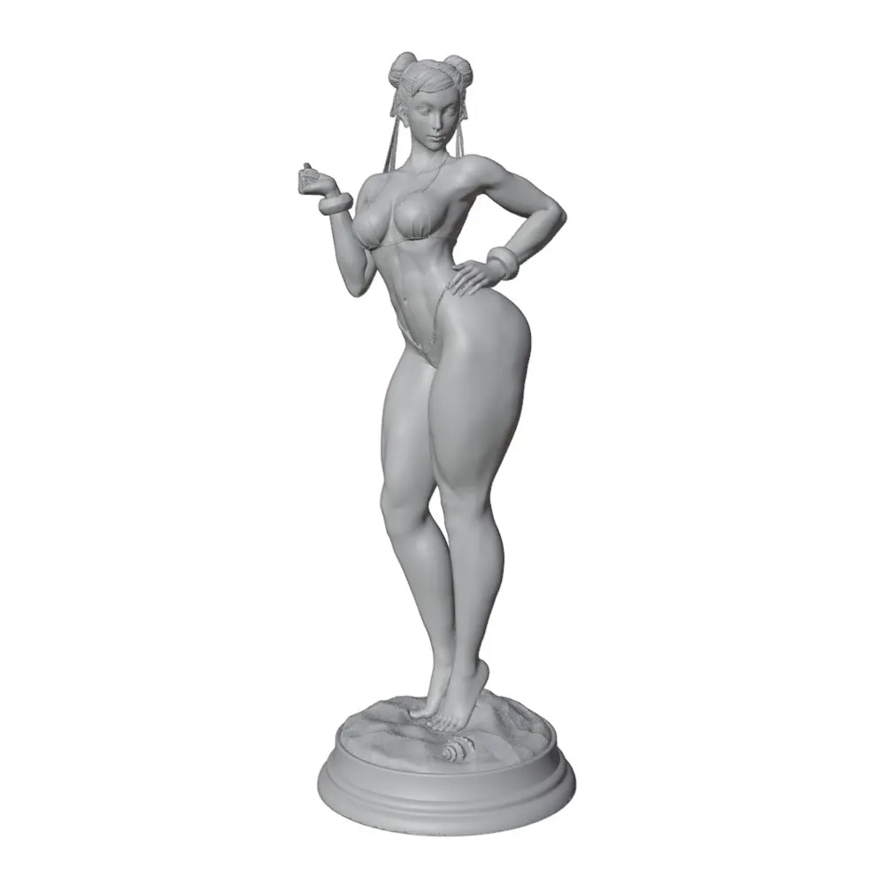 1/24/12/6 Desk ornament,Sexy girl resin model kit, mini 3D printed gray figure statue, unpainted,unassembled