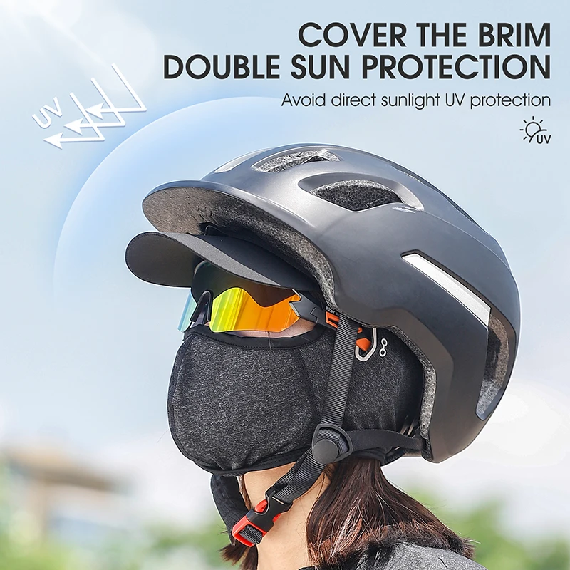 WEST BIKING Summer Cycling Caps Under Helmet Breathable Balaclava Motorcycle Bicycle Cap With Visor Sun Protection Fishing Hat