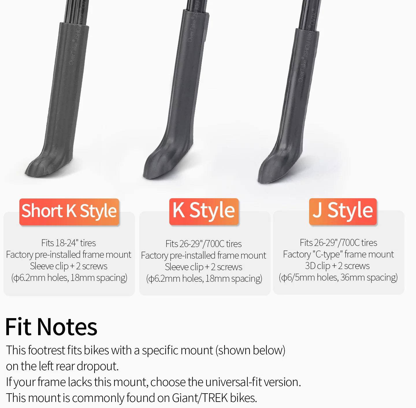 Adjustable Bicycle Kickstand Aluminum Alloy 18-24 26-29 inch Durable MTB Bicycle Side Support For Giant TREK Bicycle Accessories