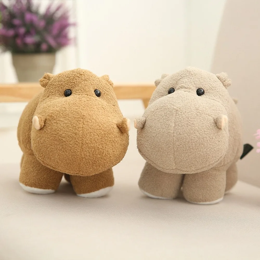 Kawaii Baby Ippopotamo Peluche Bambola Cartoon Elefante Animali di peluche morbidi Giocattolo Decorazione della casa Cuscino carino Cuscino Regalo di Natale