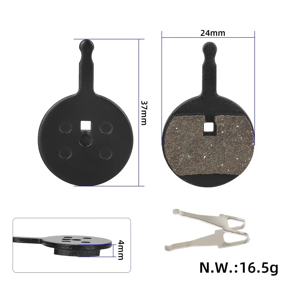 Black 6 Hole For semi Resin Brake Pads Designed for For sram BB5 Disc Brake 24mm 37mm 4mm Dimensional Compliance