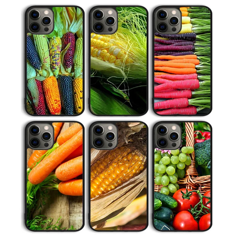 VEGETABLES CARROT SWEET CORN TOMATO Phone Case Cover for iPhone 16 15 SE2020 14 13 11 12 Pro Max mini XS XR PlusS Shell Coque