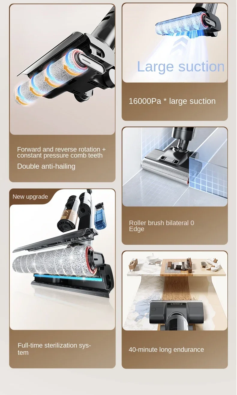 غسالة الأرضيات الأصلية DREAME H20Mix للتنظيف والتطهير والكنس، الأجهزة المنزلية، الهواء الساخن، التجفيف السريع #6
