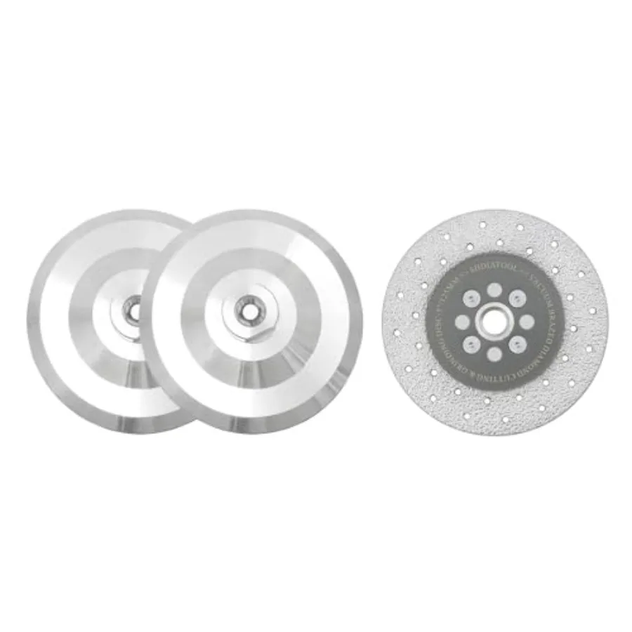 

5 Inch Backer Pad or Backing pad of Aluminum Body with 5/8-Inch-11 Thread for Diamond Pads 2-Pack