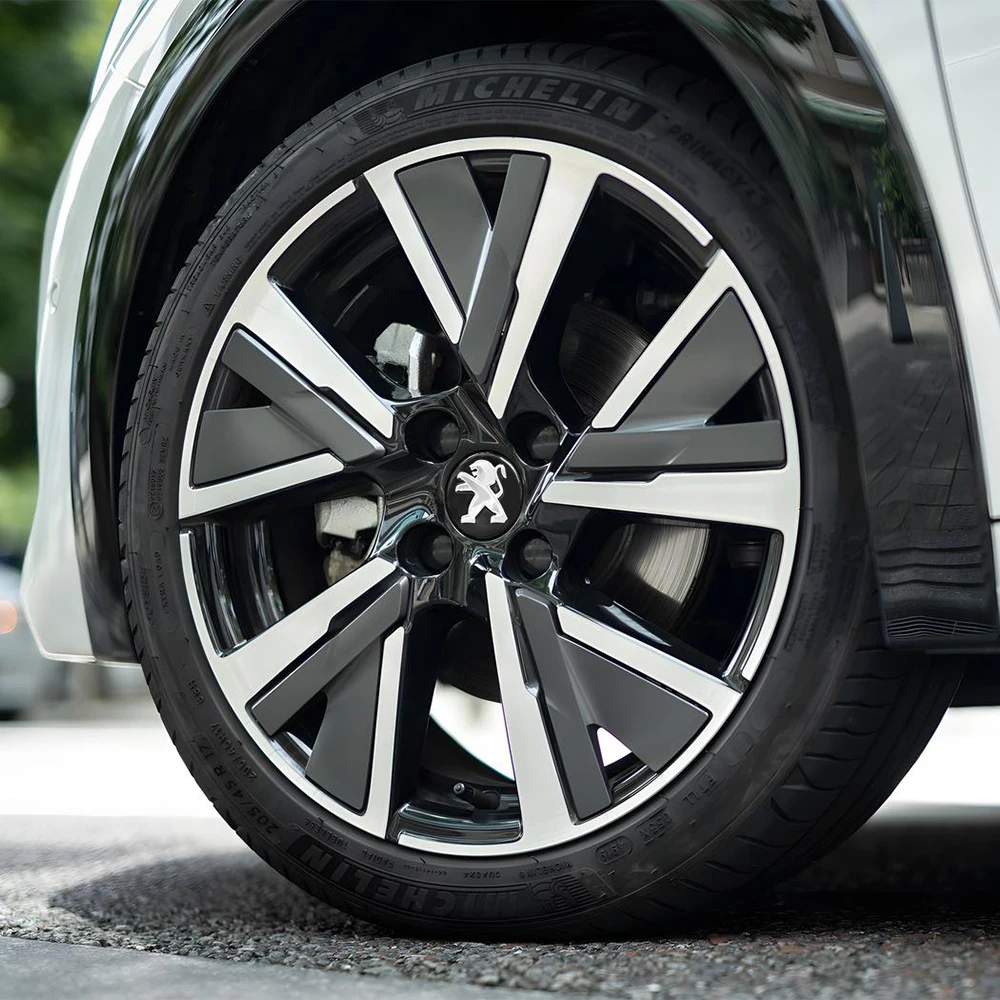 4 Stück 60mm Auto-Radnabenkappen Reifen-Nabenkappen-Embleme für Peugeot 2008 3008 306 307 308 206 207 208 107 508 408 Zubehör – Detail 13