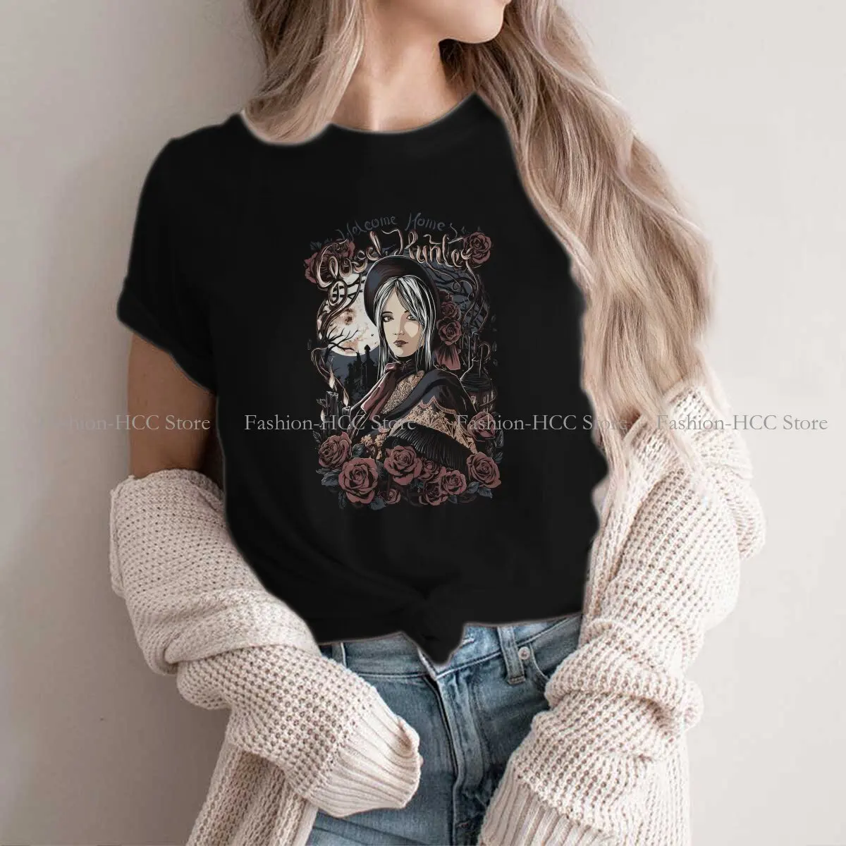 Lady Of Dreams Unique Polyester TShirt Bloodborne Game Comfortable Hip Hop Gift Clothes T Shirt Stuff