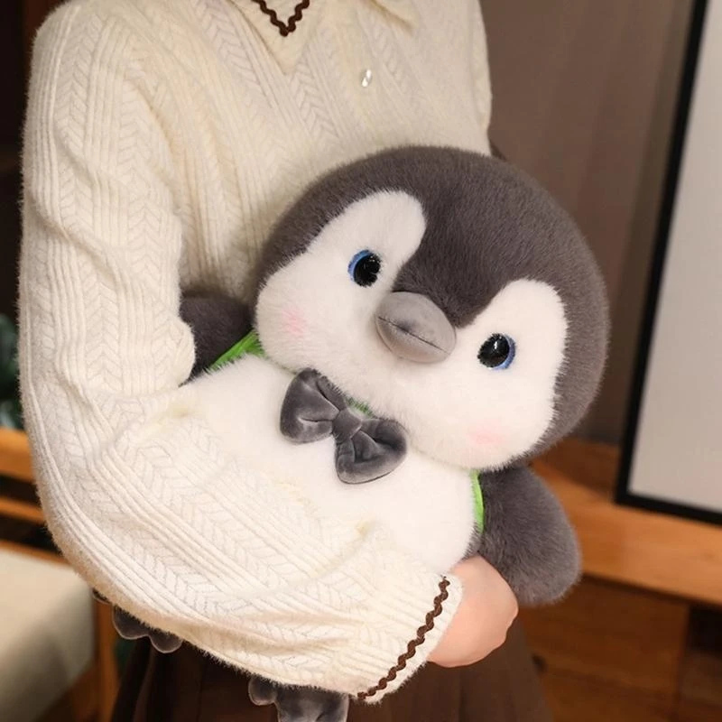 

090B Lovely Penguins Figure Toy Funny Penguins Hugging Doll Shower Gifts Penguins Washable Doll for Toddlers Kids