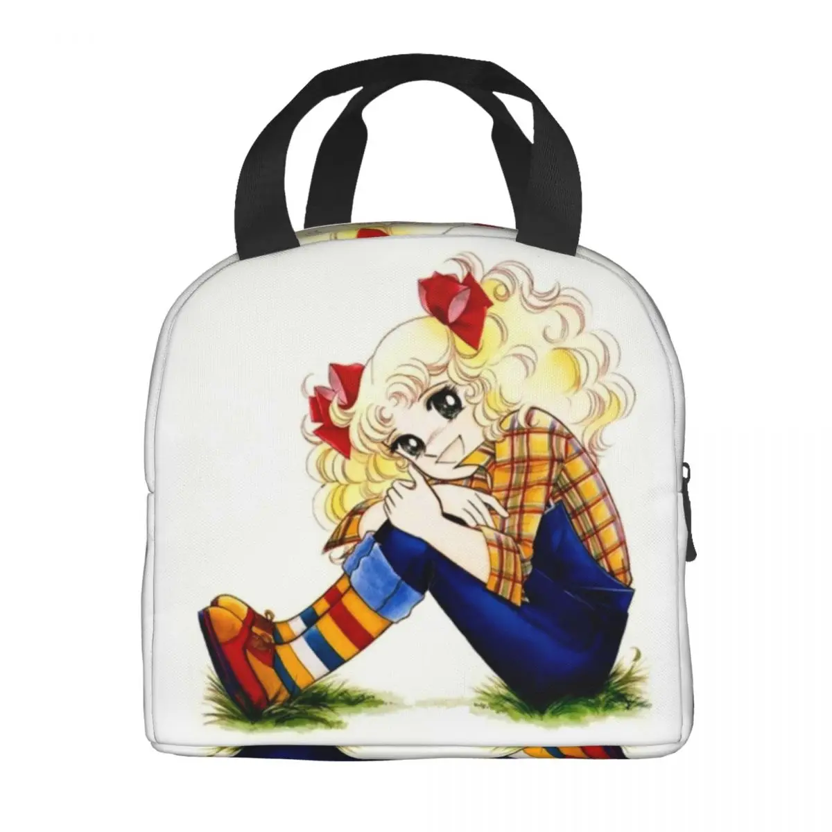 Custom Candy Candy Anime Manga Resuable Lunch Box for Women Waterproof Thermal Cooler Food Insulated Lunch Bag Office Work