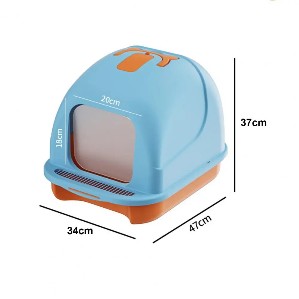 Large Cat Litter Box Hooded Cat Litter Box Odor-Resistant Fully Enclosed Cat Toilet With Litter Scoop For Home Pets Supplies