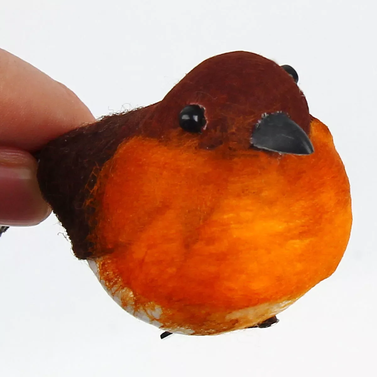 Mini pájaro Robin, simulación de gorrión Artificial, estatuas de pájaros en miniatura, decoraciones de escritorio, regalos para niños, adorno artesanal Diy