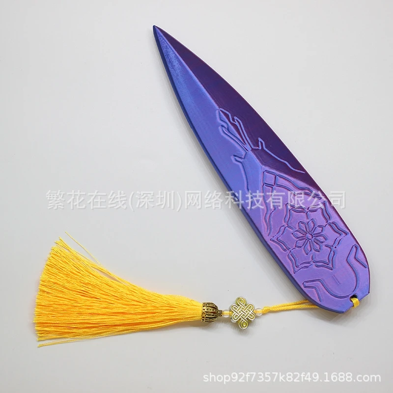 تأثيري الدعامة الخناجر الملونة Kpop شيطان الصيادين زوي الراتنج السيف مع شرابة الزخرفية الخيال زي حفلة لعب الأدوار هدية #4