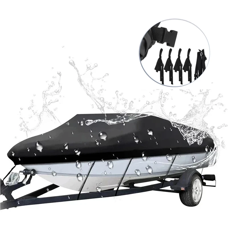 Factory Direct Sale High Quality Boat Accessories Waterproof Tailerable Boat Cover