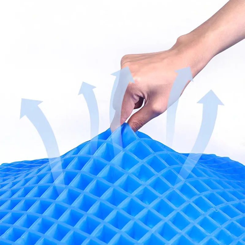 Silicone Seat Cushion Breathable Ice Pad Gel Pad Non-Slip Wear-Resistant Durable Soft Comfortable Cushion For Pressure Relief