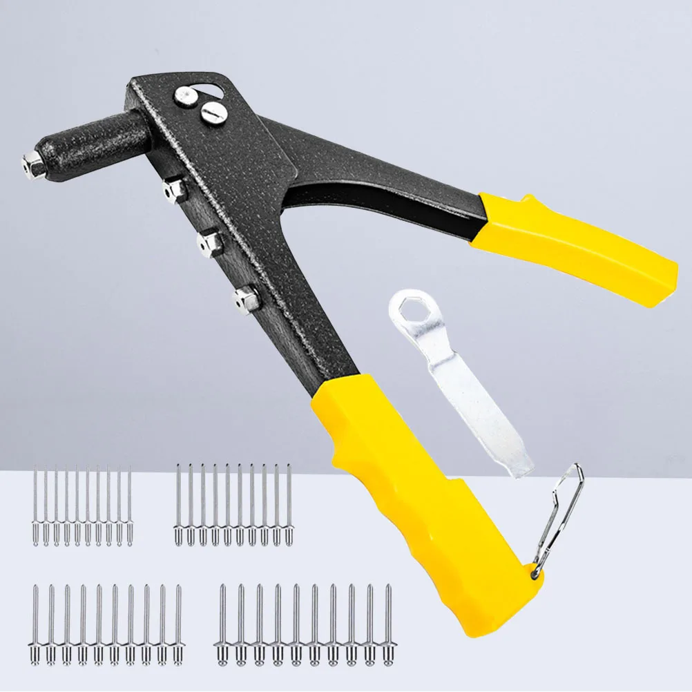 1 комплект, профессиональный заклепочный пистолет, многофункциональный инструмент для заклепок с сердечником, металлическое волокно, пластиковый заклепочный инструмент