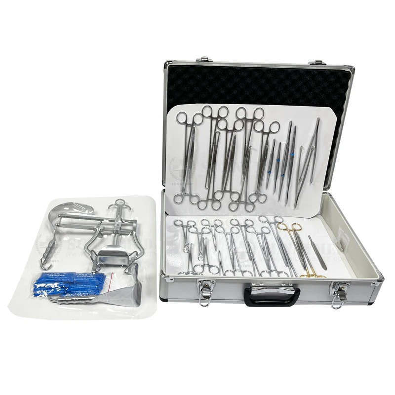 SY-XN07 hysterectomy surgical instruments set abdominal surgery instrument hysterectomy set laparotomy set