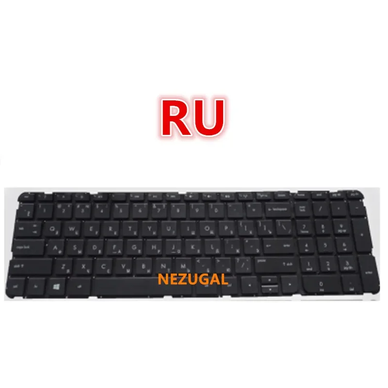 

Russian black Keyboard FOR HP Pavilion 15 15-B 15-b000 15-b100 15T-B 15t-b100 15t-b000 15Z-B 15-B183 15-B058SR U36 RU With frame