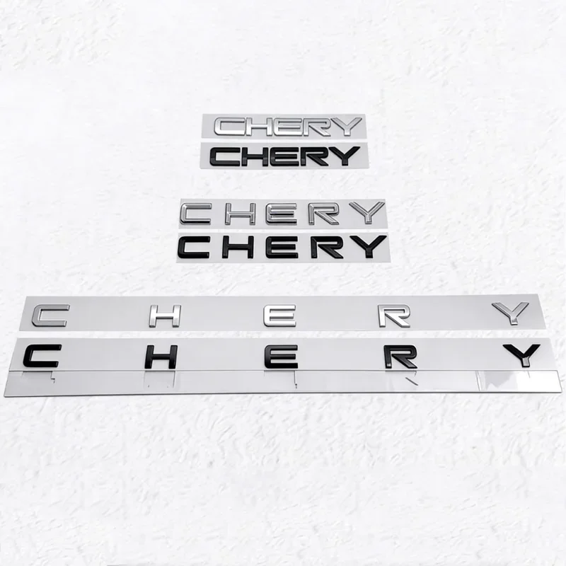 CHERY Letter Badge Car Stickers For CHERY Chery Sign Letter Alphabet Original Rear Trunk Labels Car Tail Refit Car Accessories