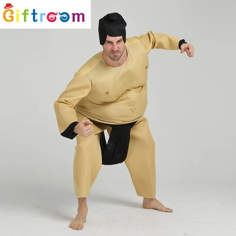 2025 New Thiened Strongman Costume Non-Iatable Sumo Suit Large Size loween Outfit Performance Traditional Chinese Eth...