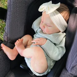 19inch Reborn Laura Newborn Sleeping Baby Real Looking Baby Dolls 3D Skin with Visible Veins muñecas reborn juguetes para niños