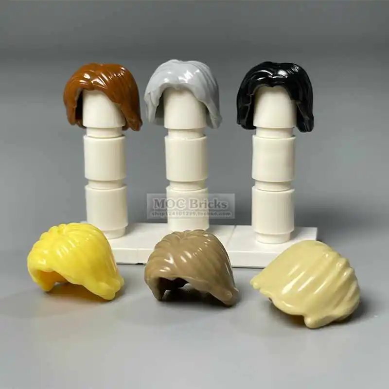 MOC Figures Hair Building Blocks pieces Human body Parts Figure Hairstyles Head Girl Boy City Character Accessories Bricks Toys