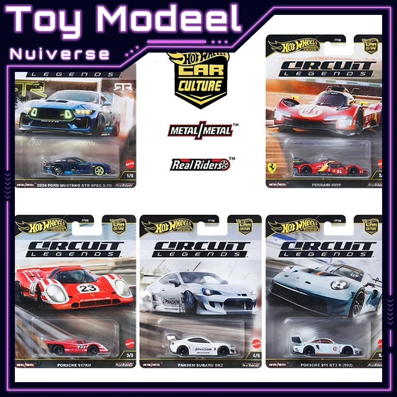 

Коллекционная модель Hot Wheels 2025 Circuit Legends Series: литой металлический Porsche 117th, Ferrari 499P, Pandem Subaru BRZ – идеальный подарок для мальчиков