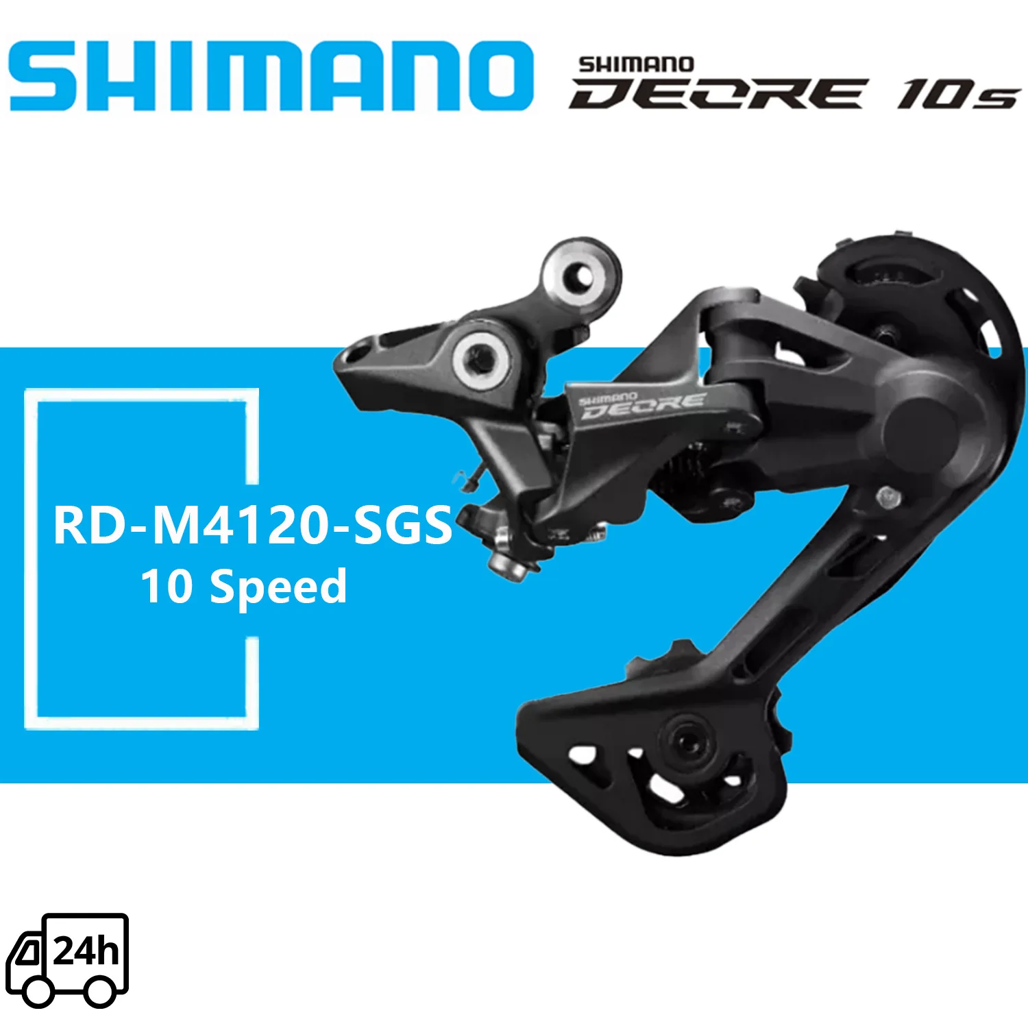 SHIMANO DEORE 10 Speed Groupset M4100 Shifter SL-M4100-R RD-M5120 RD-M4120 Rear Derailleur RD-M5120-SGS Original Parts view 4