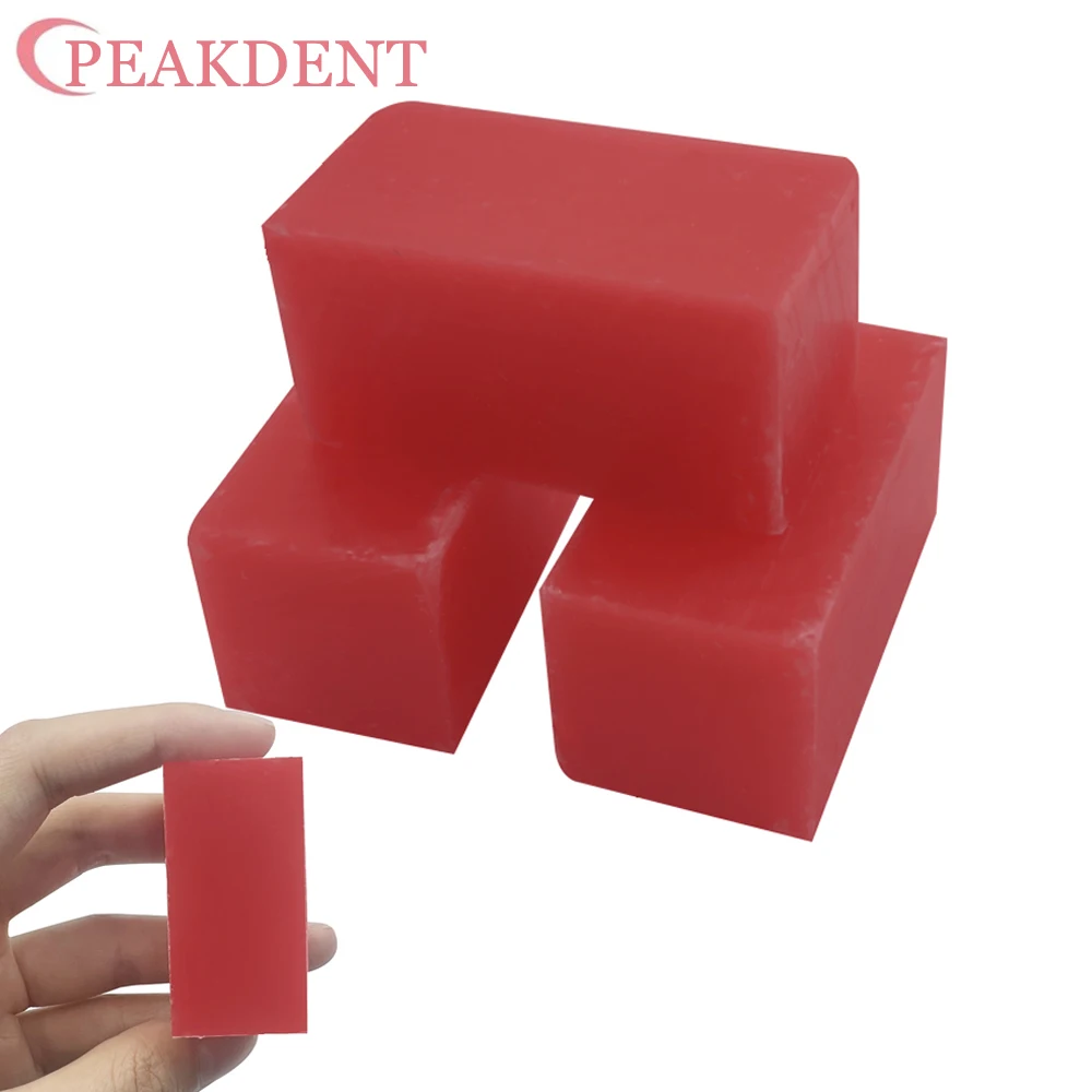 

Dental Carving Wax Block Red Carving Wax Mechanic Student Jewelry Carving Wax Model Oral Teaching Design Wax Model Material 5pcs