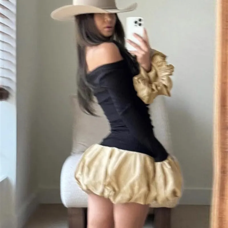 2025년 유행하는 롱 드레스, 하이웨이스트 슬림핏, 배색 허리 디자인, 보헤미안 스타일에 적합