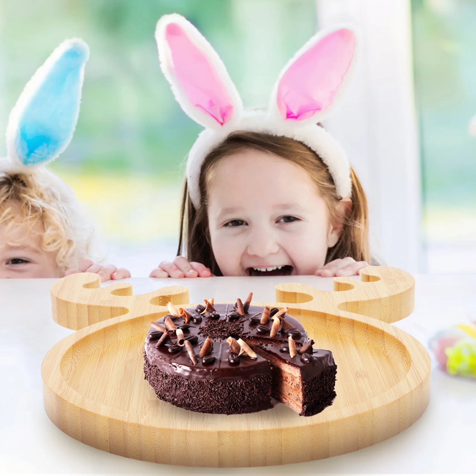 

Cartoon Fruit Tray Kids Food Plate Decorative Snacks Cake Serving Tray Restaurant