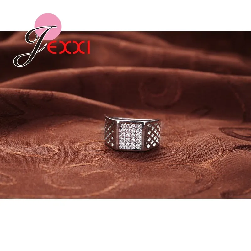 Anillos de dedo modernos de Plata de Ley 925 a la moda para mujer, joyería de circón con diamantes de imitación, anillo de compromiso de boda con piedra AAAA