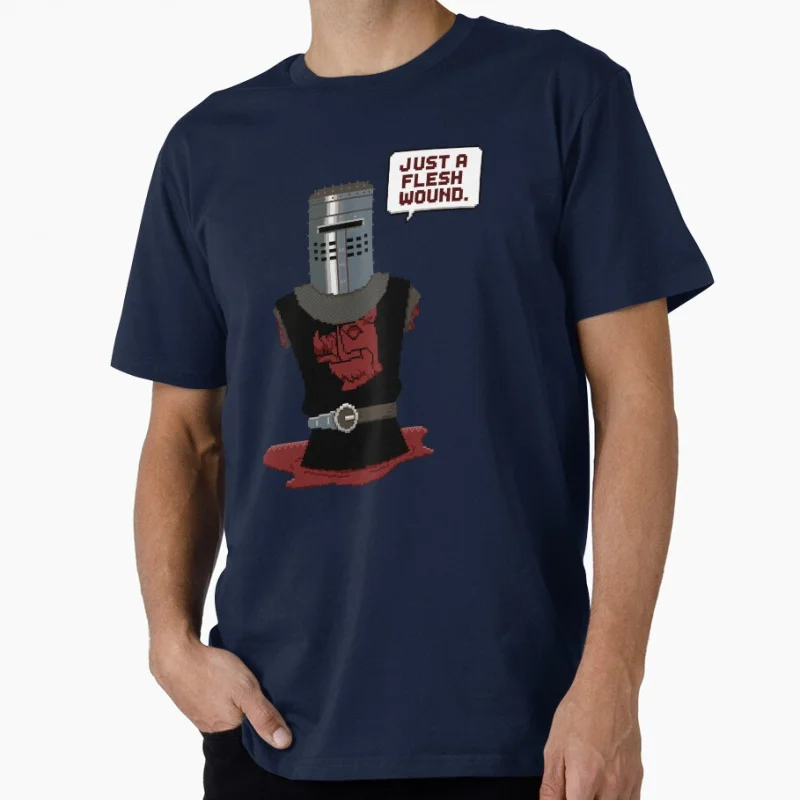Tis but a scratch 80s British comedy Monty Python Funny Gift T shirt for men Large size Tops 100% cotton printed clothes