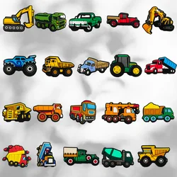 Engineering vehicle Car goods train tractor Shoe Charms for Clogs Sandals Decoration Shoe Buckle for Friends Gifts