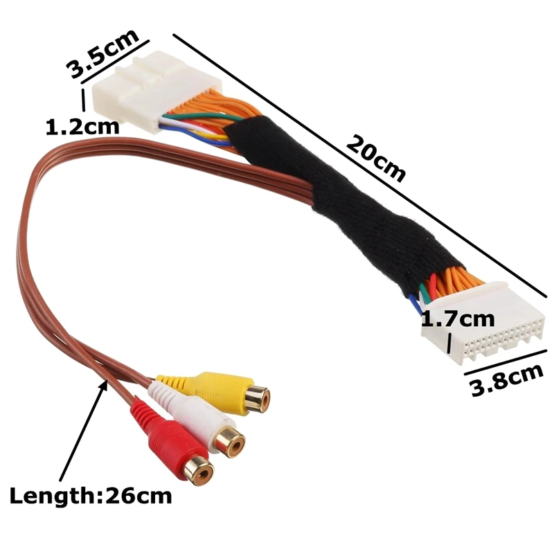 28 Pin AV Video Audio Cable For Toyota/Lexus Touch 2 And Entune Monitors Head Units