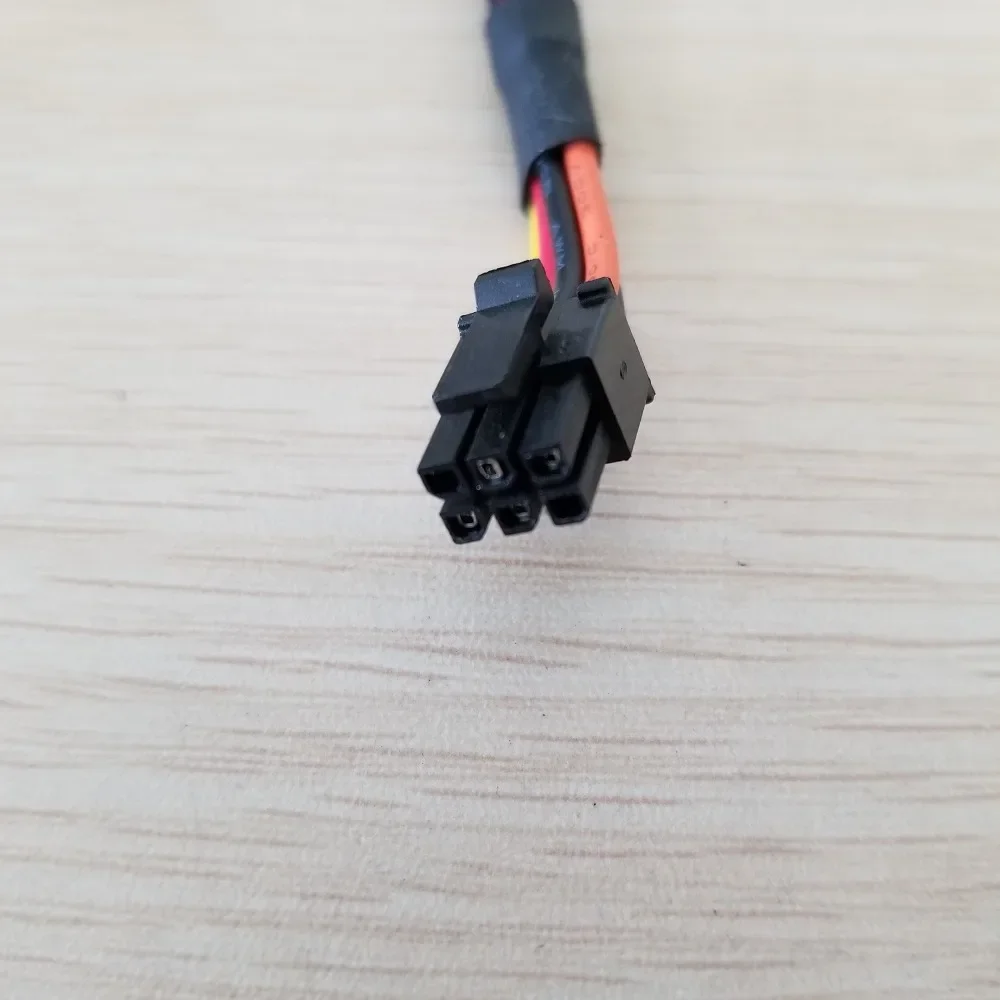 6Pin to 2-Port 15P SATA Power Cable Cord for DELL Vostro 3668 3650 3653 3655 3252 Desktop Computer HDD SSD Expansion 50cm