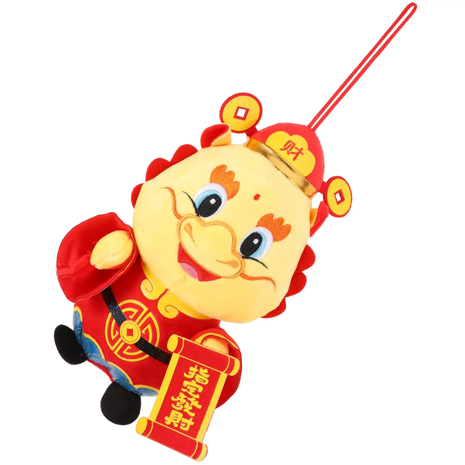 

Chinese Dragon Mascot Cartoon Soft Stuffed Dragon Figure New Year Decoration Luck Health Wealth 2024 Zodiac Gift