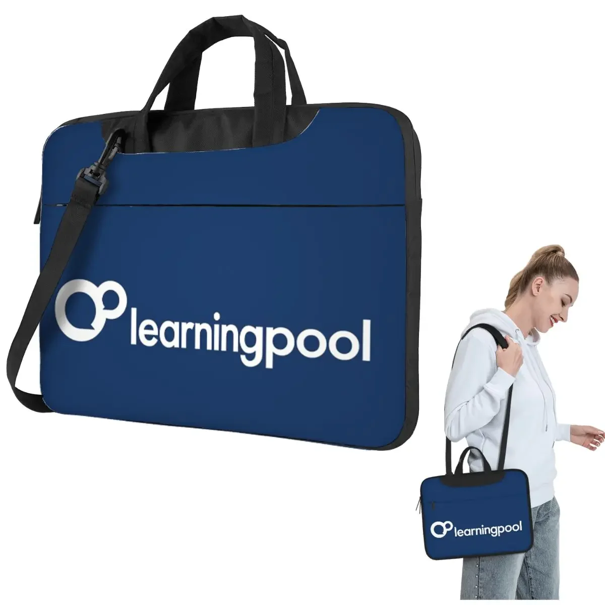 

LP Logo Horizontal Crossbody Laptop Bag Case Computer Bag Resistant Protective Notebook Pouch for Macbook Pro