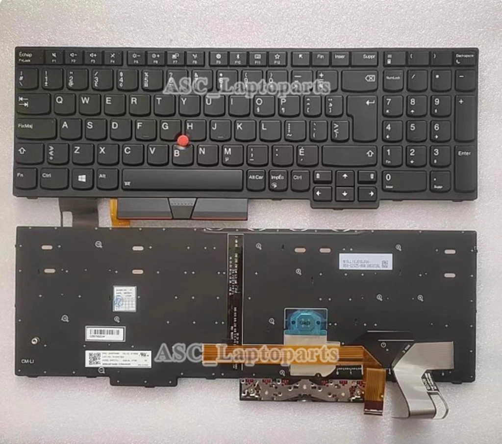 

Новая канадская французская клавиатура для Lenovo ThinkPad E580 E585 E590 L580 P52 P53 P53S P72 P73 T590 L590 с подсветкой, с указателем