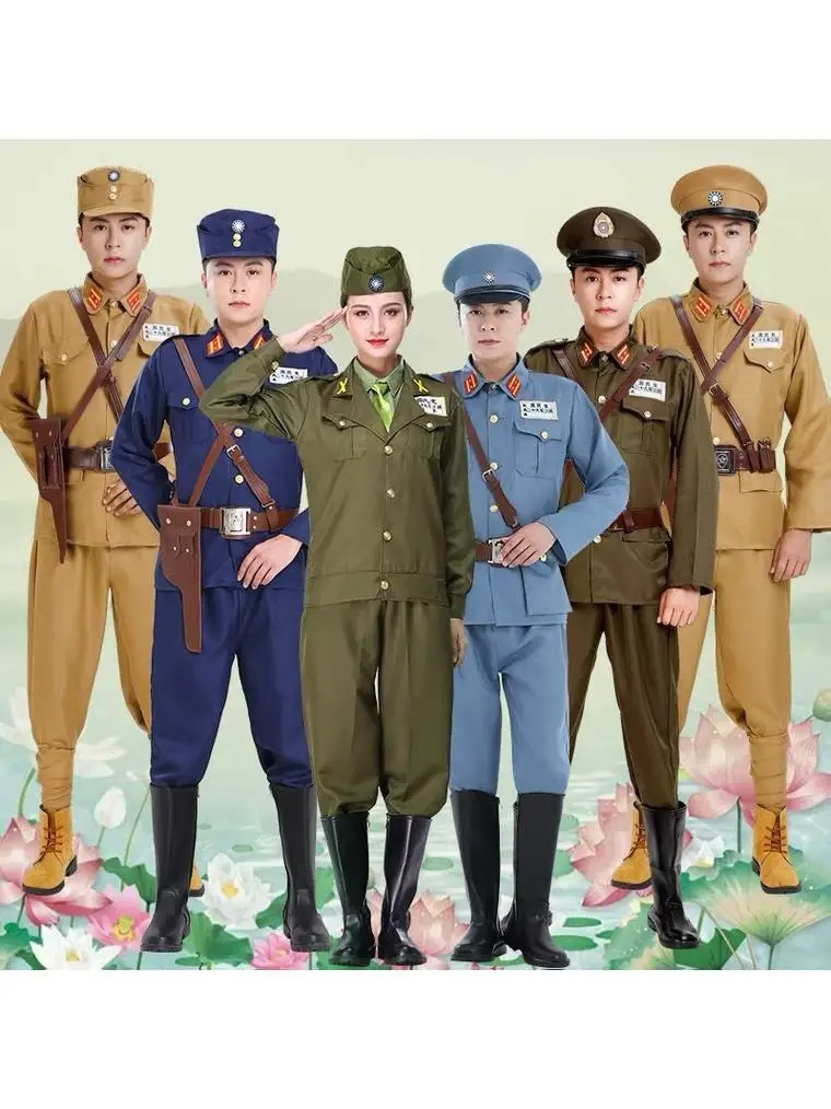 

Национальные костюмы для выступлений солдат и офицеров периода Республики Китай, женский костюм для выступлений в образе спецагента.