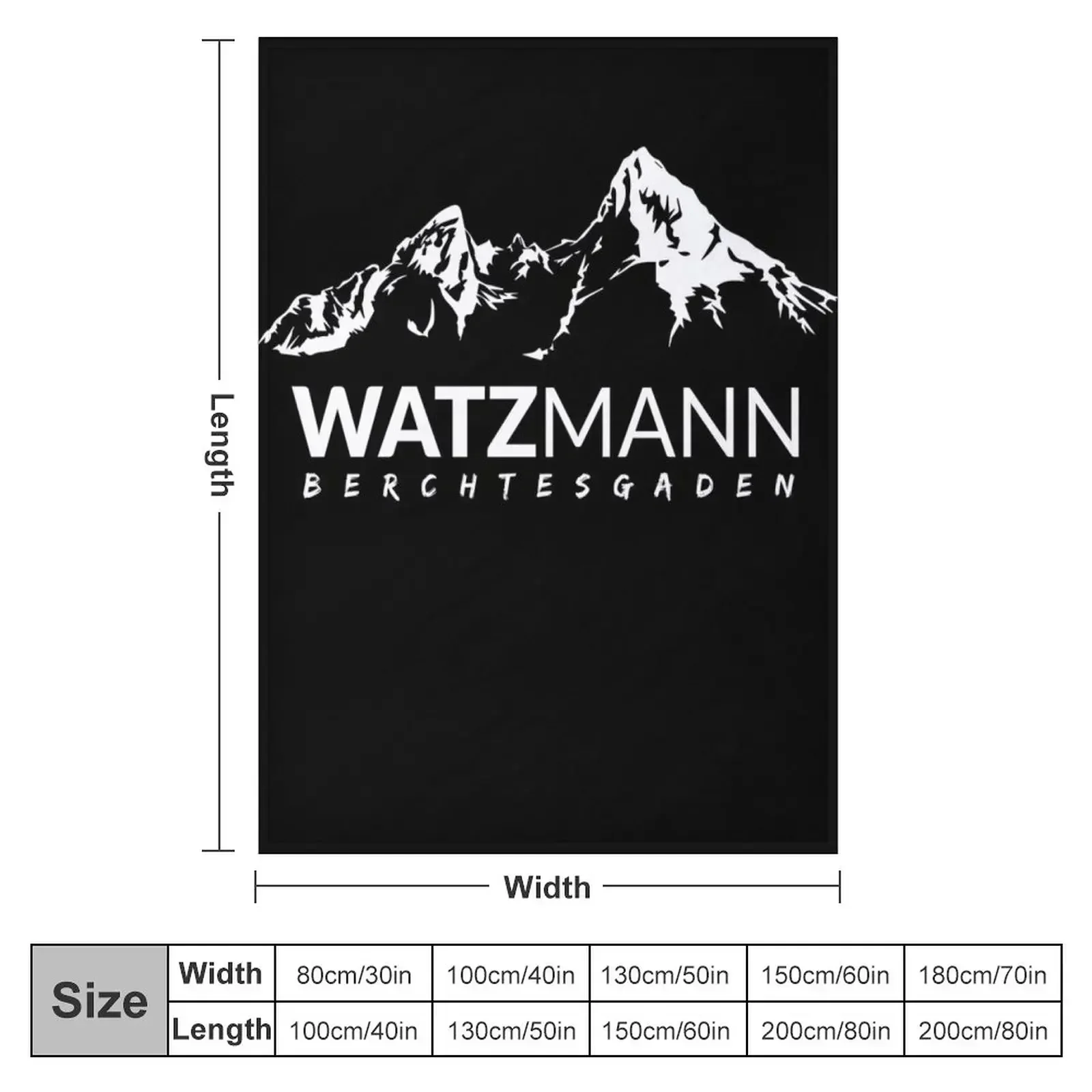 Watzmann Berchtesgaden height determined 2713 meters Throw Blanket Luxury Thicken Thin Designers Fashion Sofas Blankets